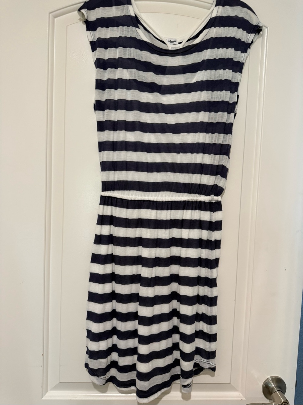 Splendid Navy and white Striped  Casual t/shirt Dress